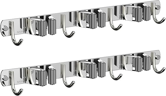 Stainless Steel Broom & Mop Holder