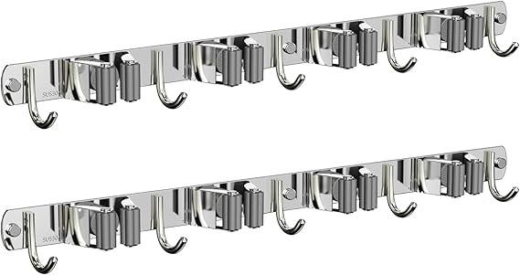 Stainless Steel Broom & Mop Holder