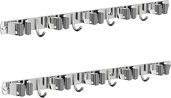 Stainless Steel Broom & Mop Holder