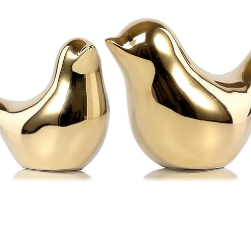Golden Bird Decor Set