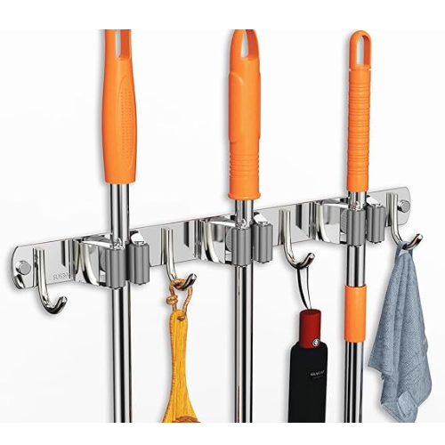 Stainless Steel Broom & Mop Holder